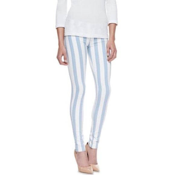 hudson striped jeans